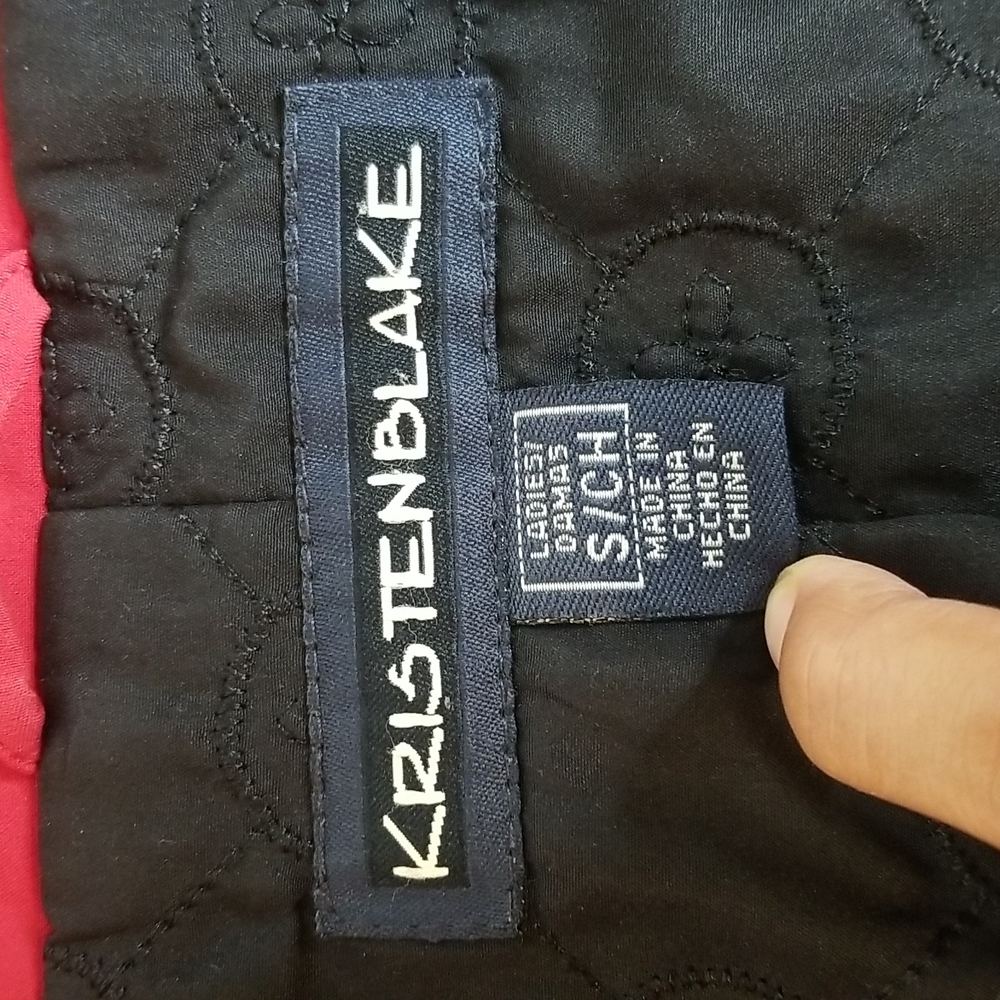 SOLD! IP Kristen Blake Red Fall Duffle Coat - Picture 9 of 15